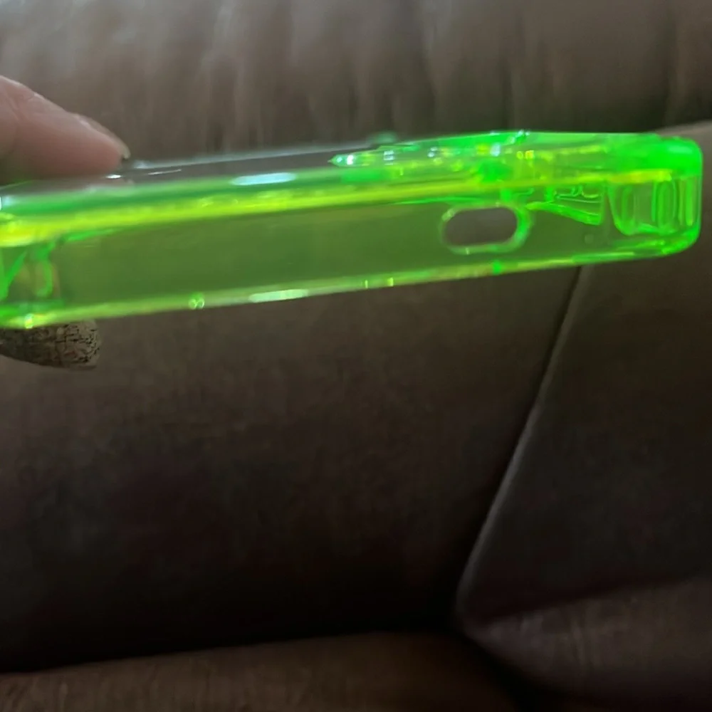 New Acrylic Neon Green Phone Case for Samsung Galaxy S24Plus